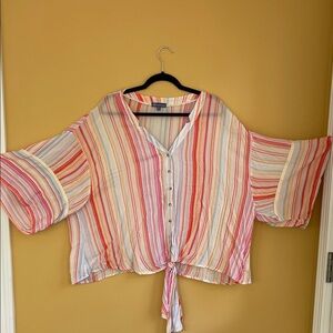 Multi-Colored Stripe Blouse